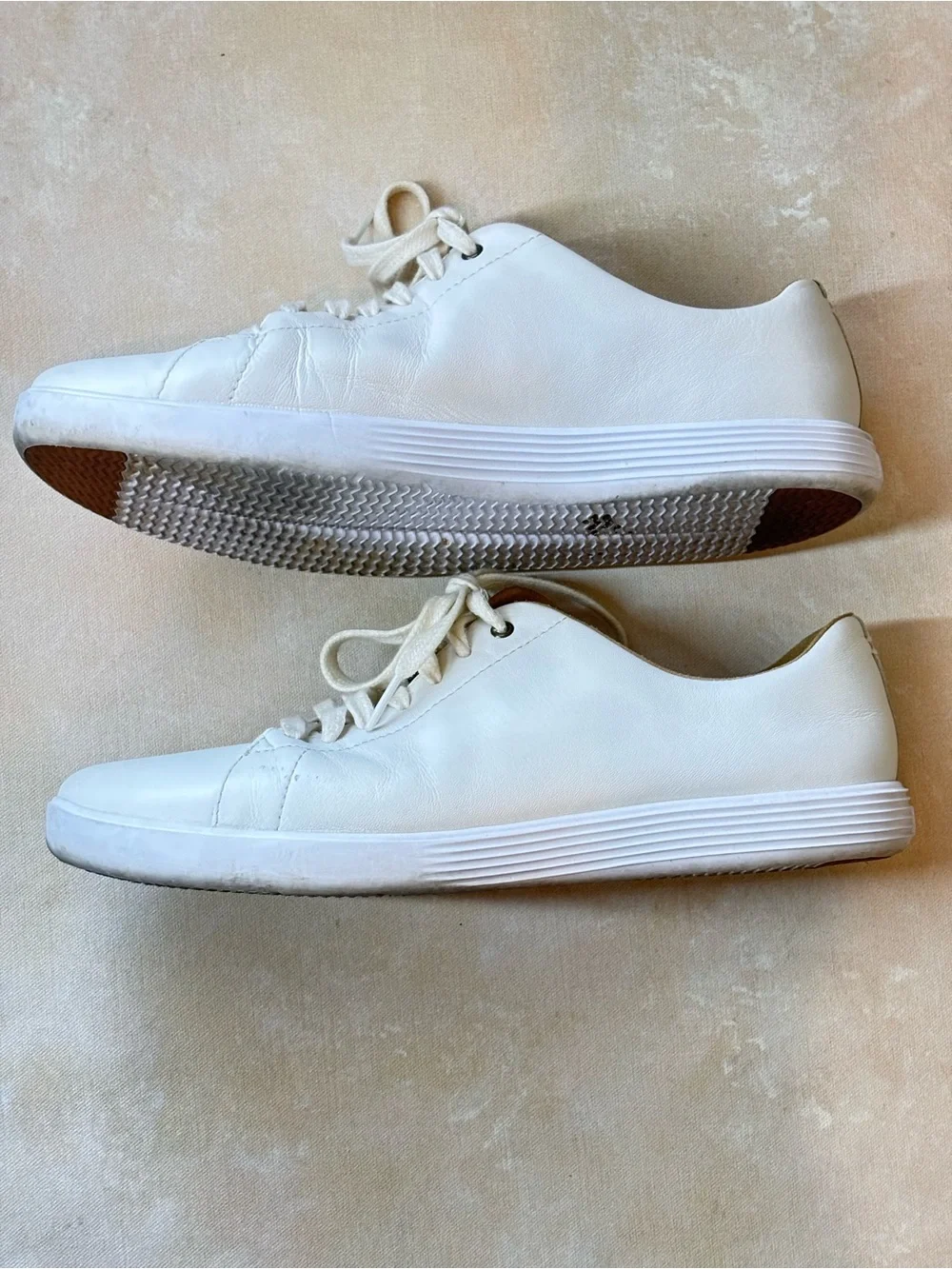 Cole Haan Grand 0 White Leather Lace-Up Women’s Sneakers, size 11